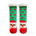 Kids Christmas Slipper Socks Mens Sherpa Fleece Lined Wool Thermal Socks Factory